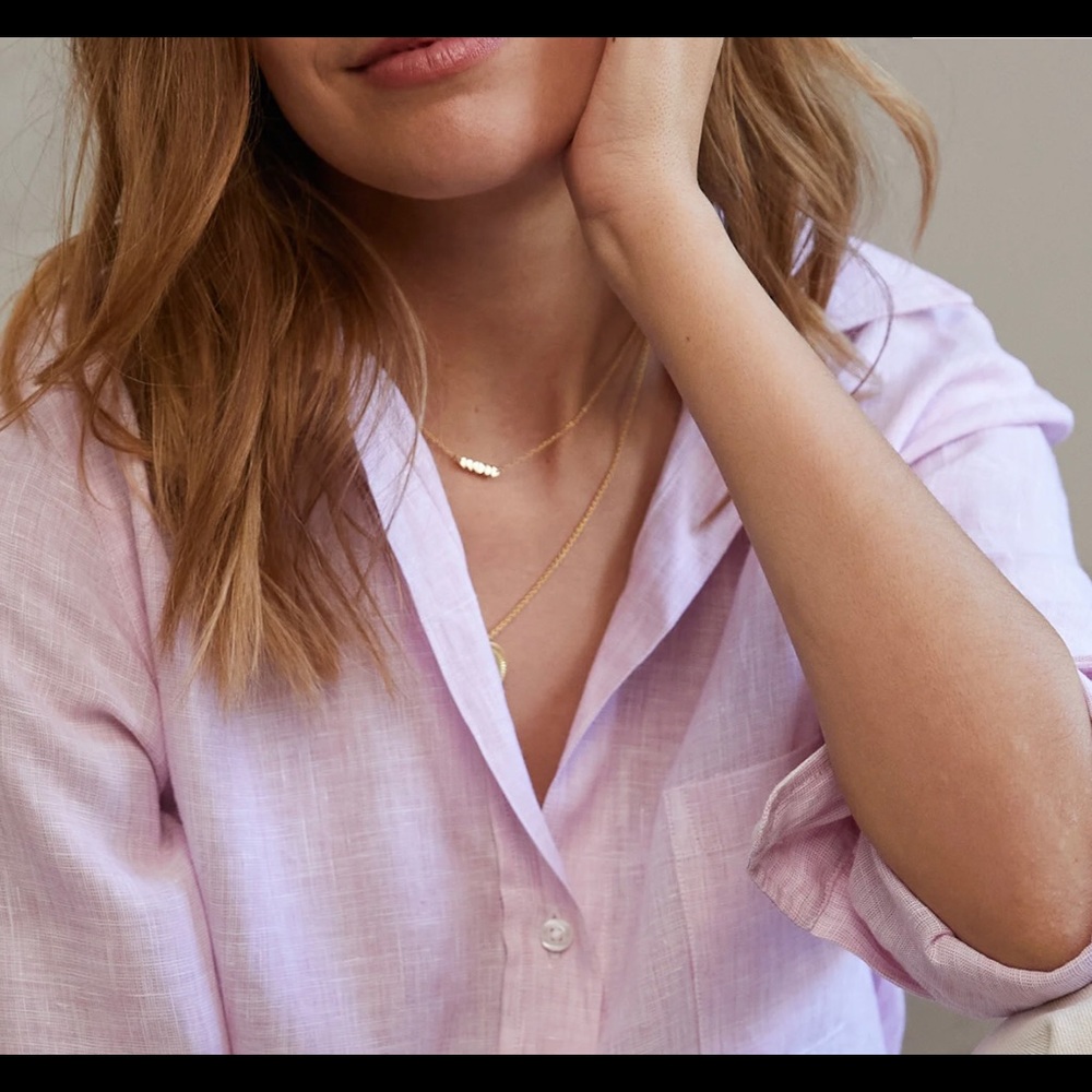 GRAYSON HERO BUTTON-UP LINEN SHIRT 01 XSMALL 0/2